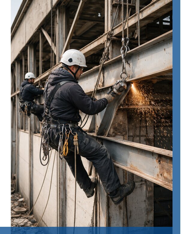 Демонтаж металлоконструкций на высоте в Дальнереченске от 6624р. |ВЫСОТНИК-Длн