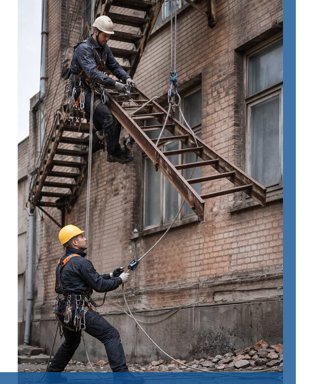 Демонтаж пожарной лестницы в Дальнереченске от 12228 р. | ВЫСОТНИК-Длн