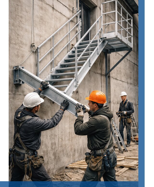 Монтаж металлических лестниц в Дальнереченске от 15285 р. | ВЫСОТНИК-Длн