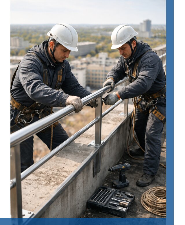 Монтаж перил на высоте в Дальнереченске от 2548 р. | ВЫСОТНИК-Длн