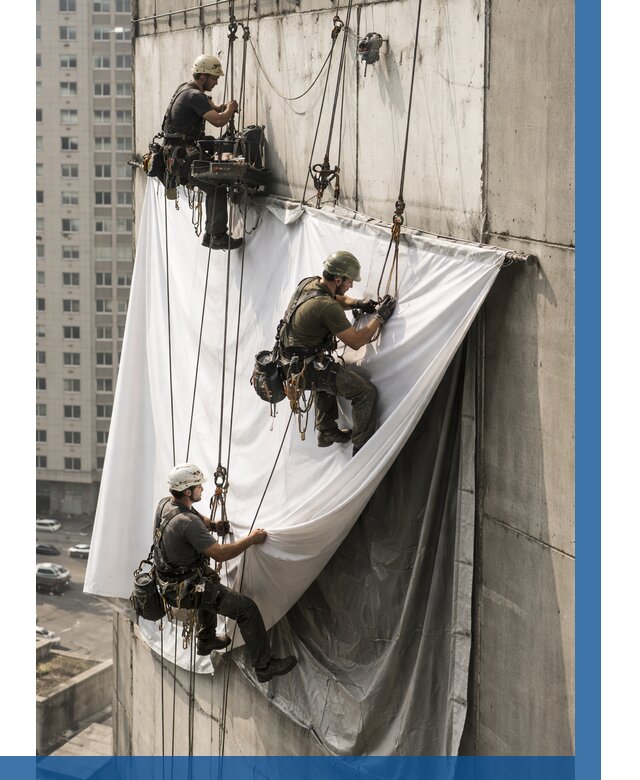 Замена баннерного полотна в Дальнереченске от 6624 р. | ВЫСОТНИК-Длн—заказать