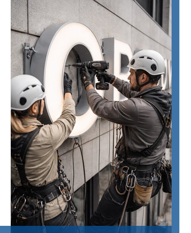 Монтаж световых букв в Дальнереченске от 3057 р. под ключ ВЫСОТНИК-Длн