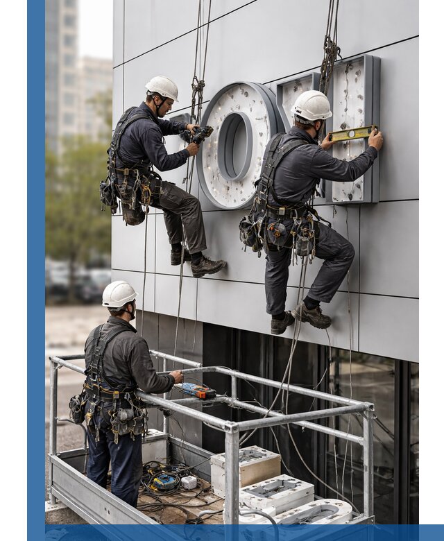 Профессиональный монтаж световых букв в Дальнереченске под ключ