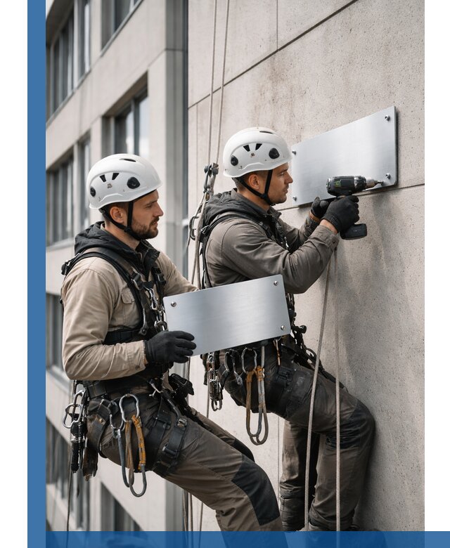 Монтаж табличек и указателей в Дальнереченске для зданий и сооружений