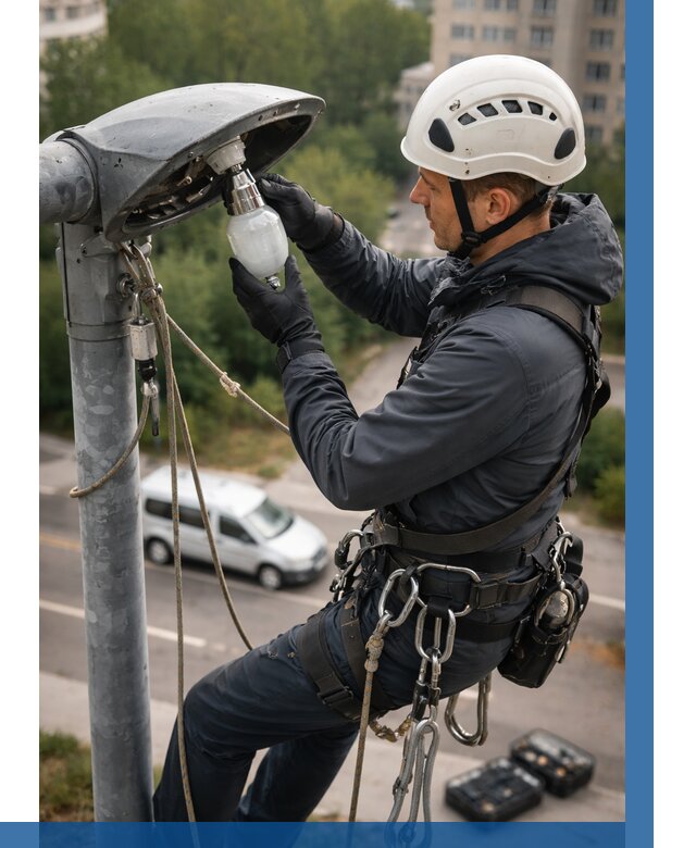 Замена ламп на высоте в Дальнереченске от 2548 р. | ВЫСОТНИК-Длн