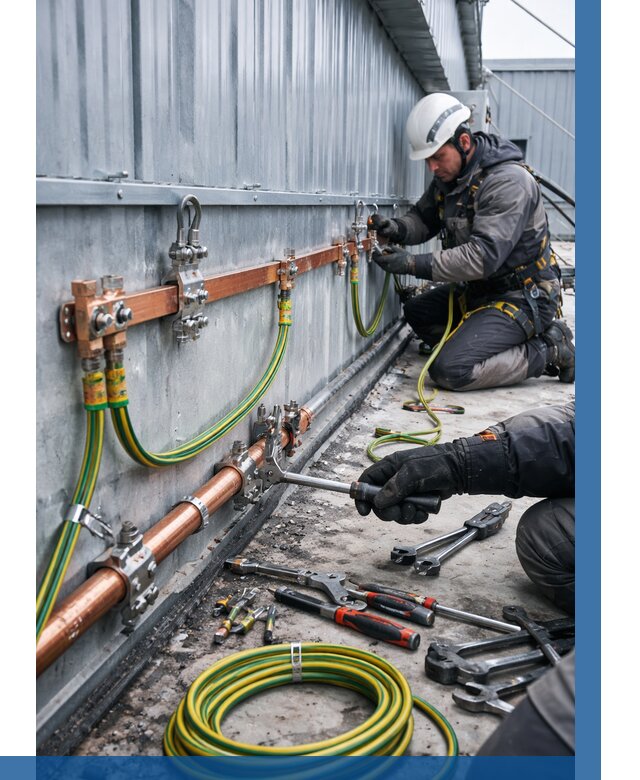 Монтаж заземления здания в Дальнереченске от 25475 р. | ВЫСОТНИК-Длн