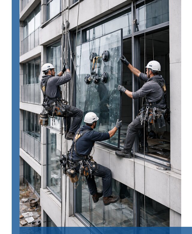 Фасадное остекление и монтаж витражей зданий в Дальнереченске под ключ