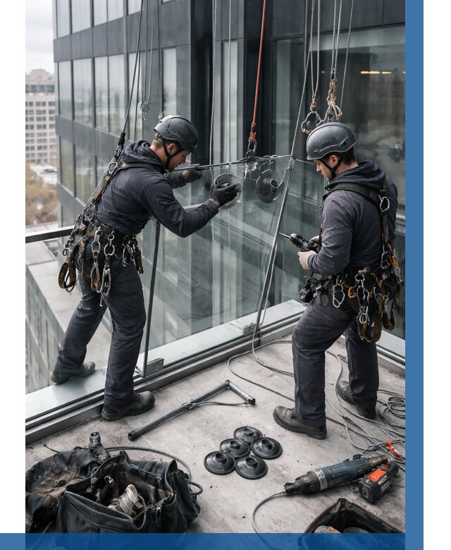 Монтаж стеклянных ограждений в Дальнереченске от 2548 р. | ВЫСОТНИК-Длн