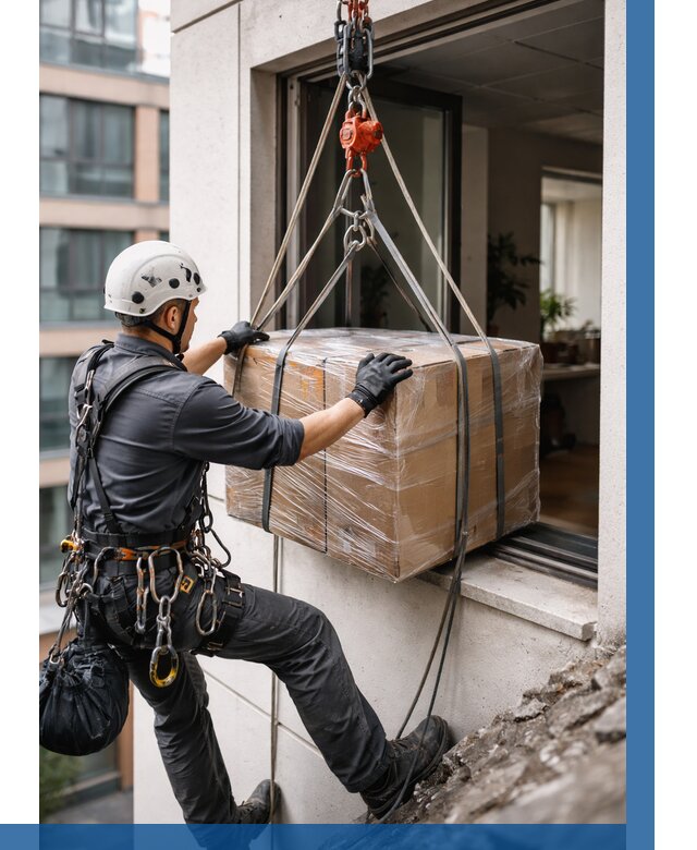 Подъем груза через окно в Дальнереченске от 4586 р. | ВЫСОТНИК-Длн