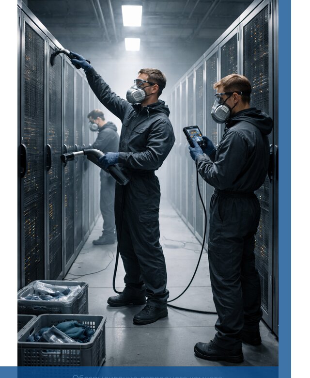 Обеспыливание серверной комнаты в Дальнереченске от 4586 р. | ВЫСОТНИК-Длн