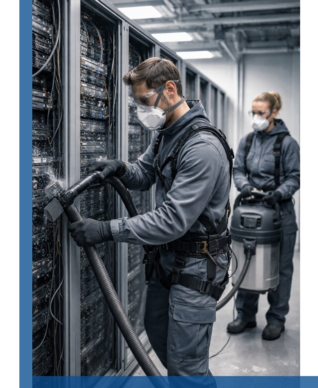 Обеспыливание серверной комнаты в Дальнереченске, профессиональная очистка