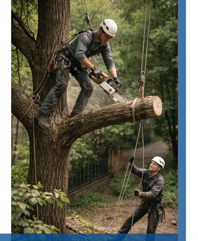 Спил деревьев альпинистами в Дальнереченске от 8152 р. | ВЫСОТНИК-Длн