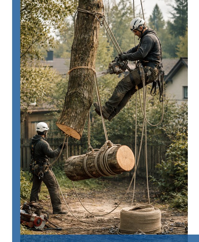 Валка деревьев частями в Дальнереченске, безопасно и аккуратно