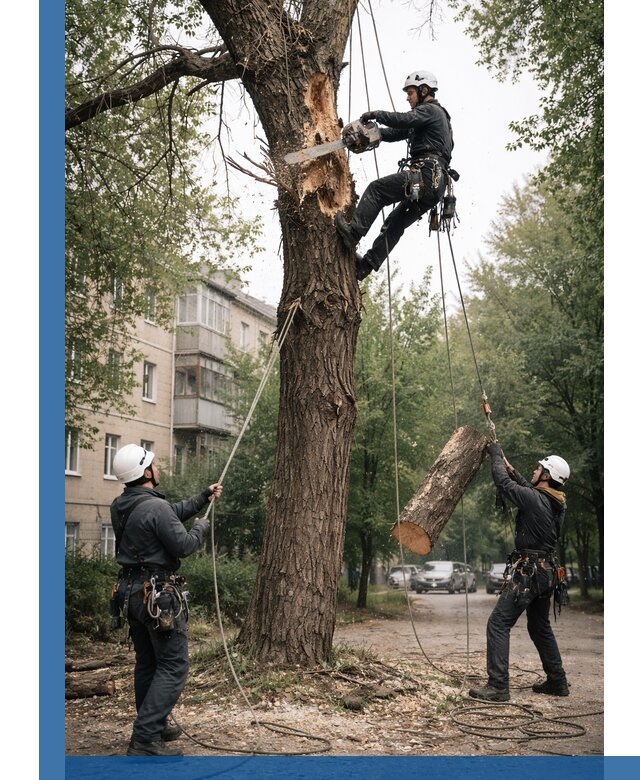 Срочное удаление аварийных деревьев в Дальнереченске с гарантией безопасности