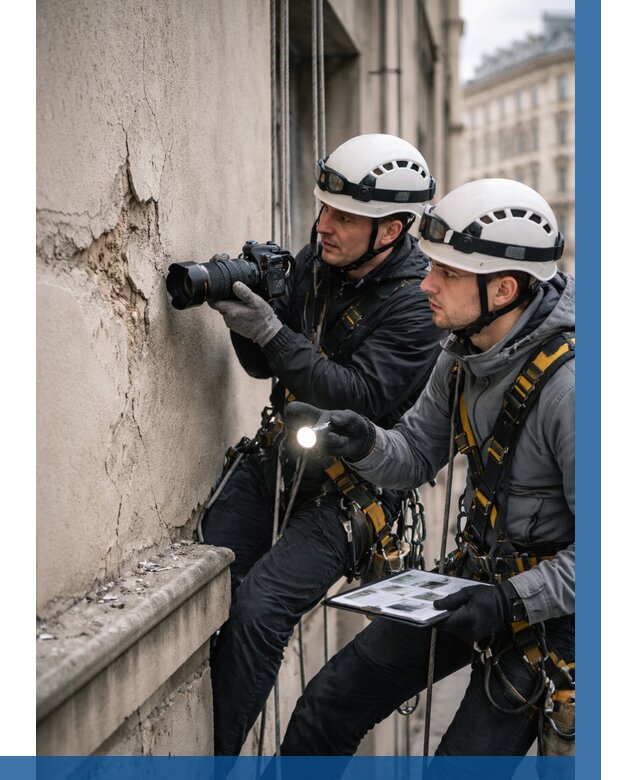 Фотофиксация дефектов фасада в Дальнереченске от 4586 р. | ВЫСОТНИК-Длн