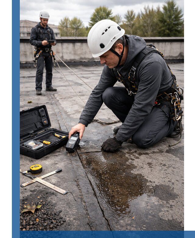 Обследование кровли на протечки и выявление дефектов в Дальнереченске