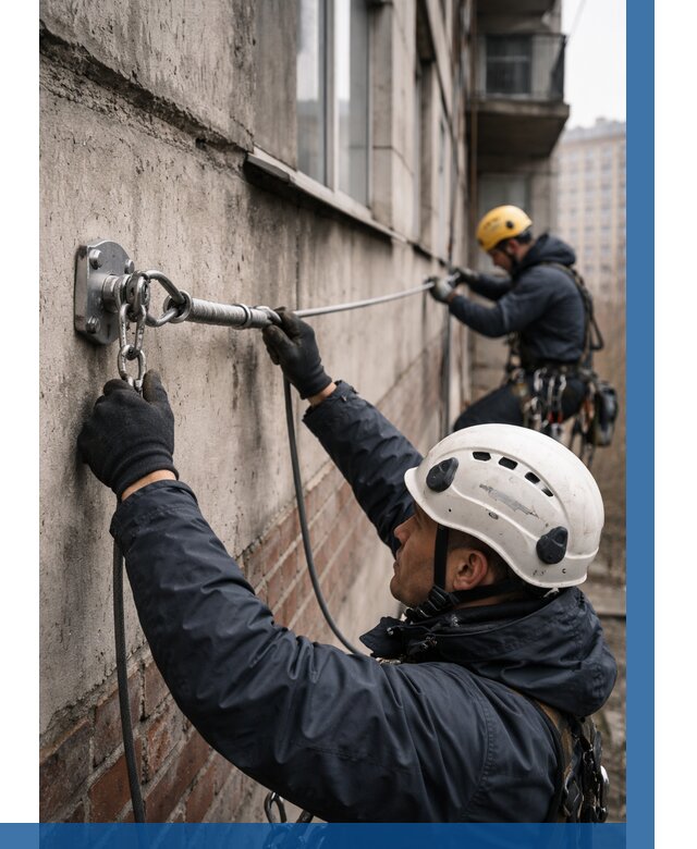Монтаж анкерных линий в Дальнереченске от 3057 р. | ВЫСОТНИК-Длн